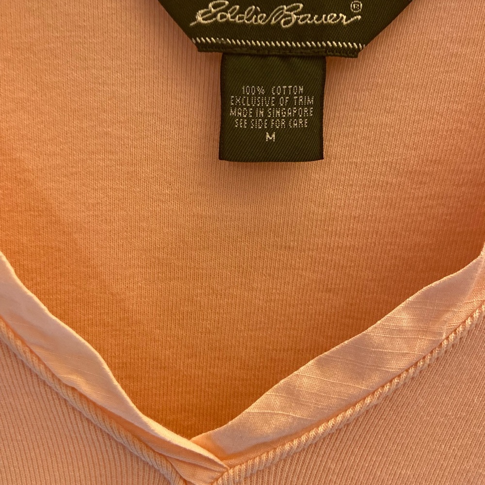 Eddie Bauer new peach cotton tee